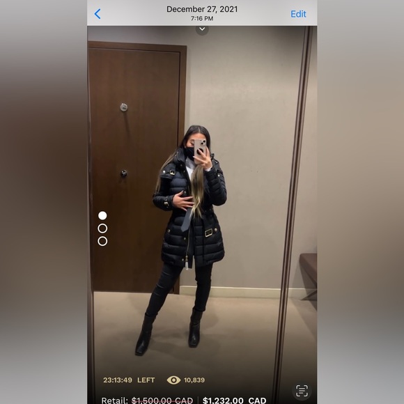 Burberry Winter Jacket Size S - Picture 7 of 8